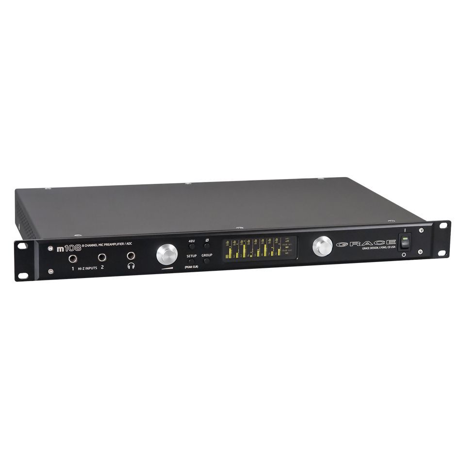 m108 - Preamp remoto de 8 canales con conversores AD por USB, AES y ADAT