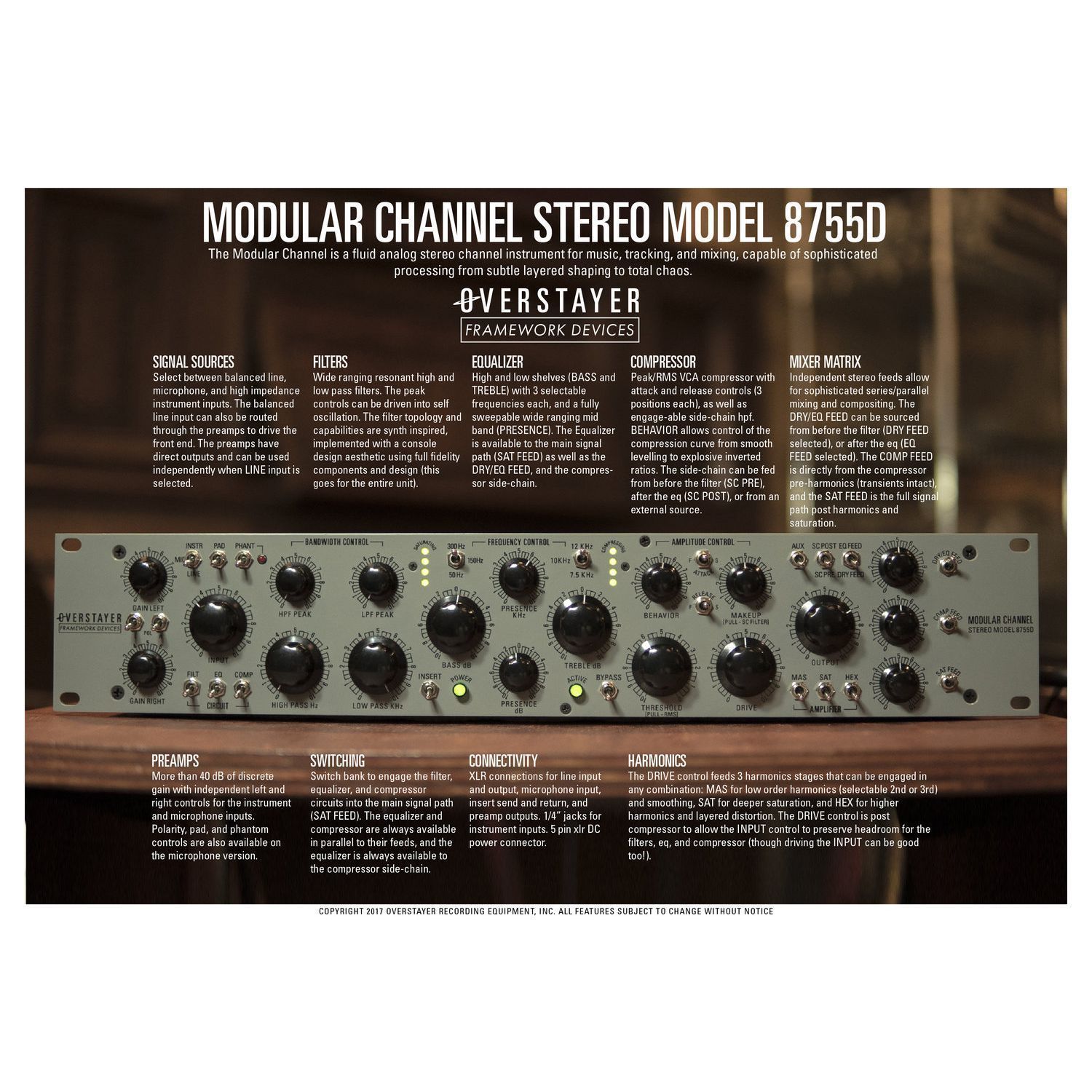 MODULAR CHANNEL STEREO MODEL 8755DS